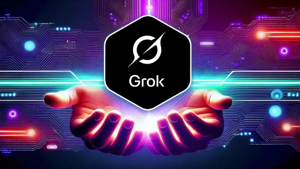 The Grok logo, one of the popular AI tools with real-time information access.