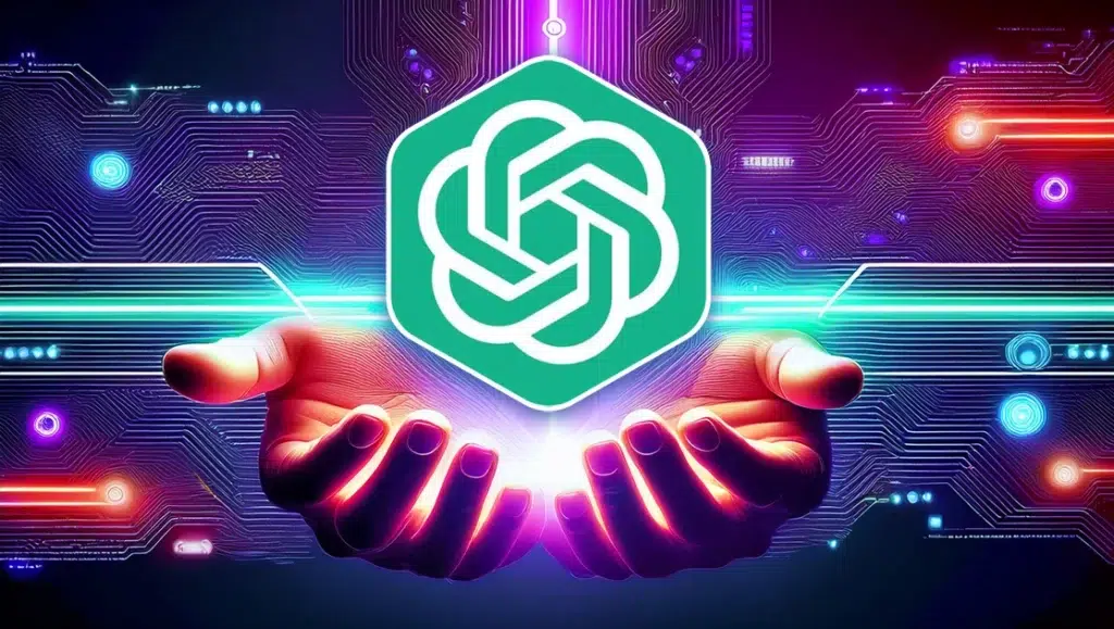 The logo of ChatGPT, one of the most popular AI tools for chatbots.