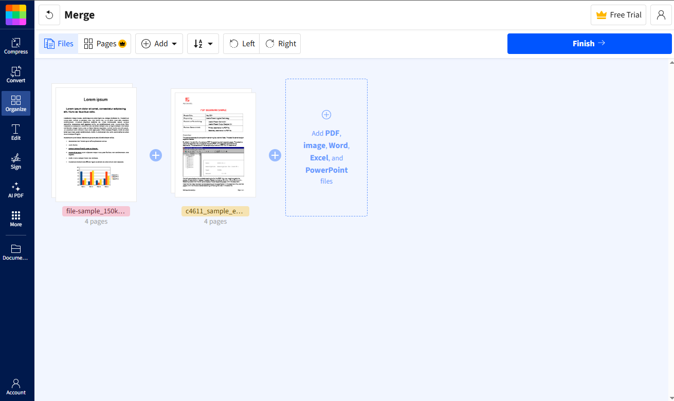 Merge PDF Online Free - EzyToolz vs ILovePDF vs Smallpdf vs PDF24
