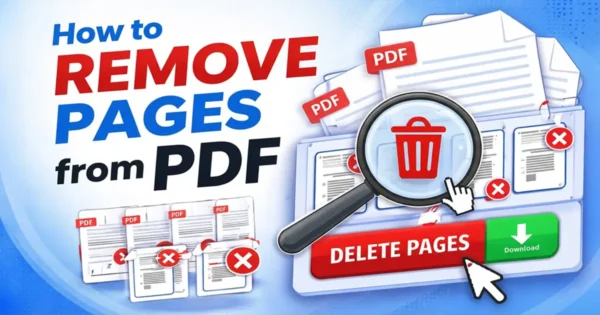 Removing pages from a PDF Online