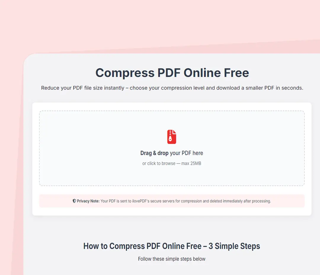 Compress PDF file size online free without losing quality – EzyToolz