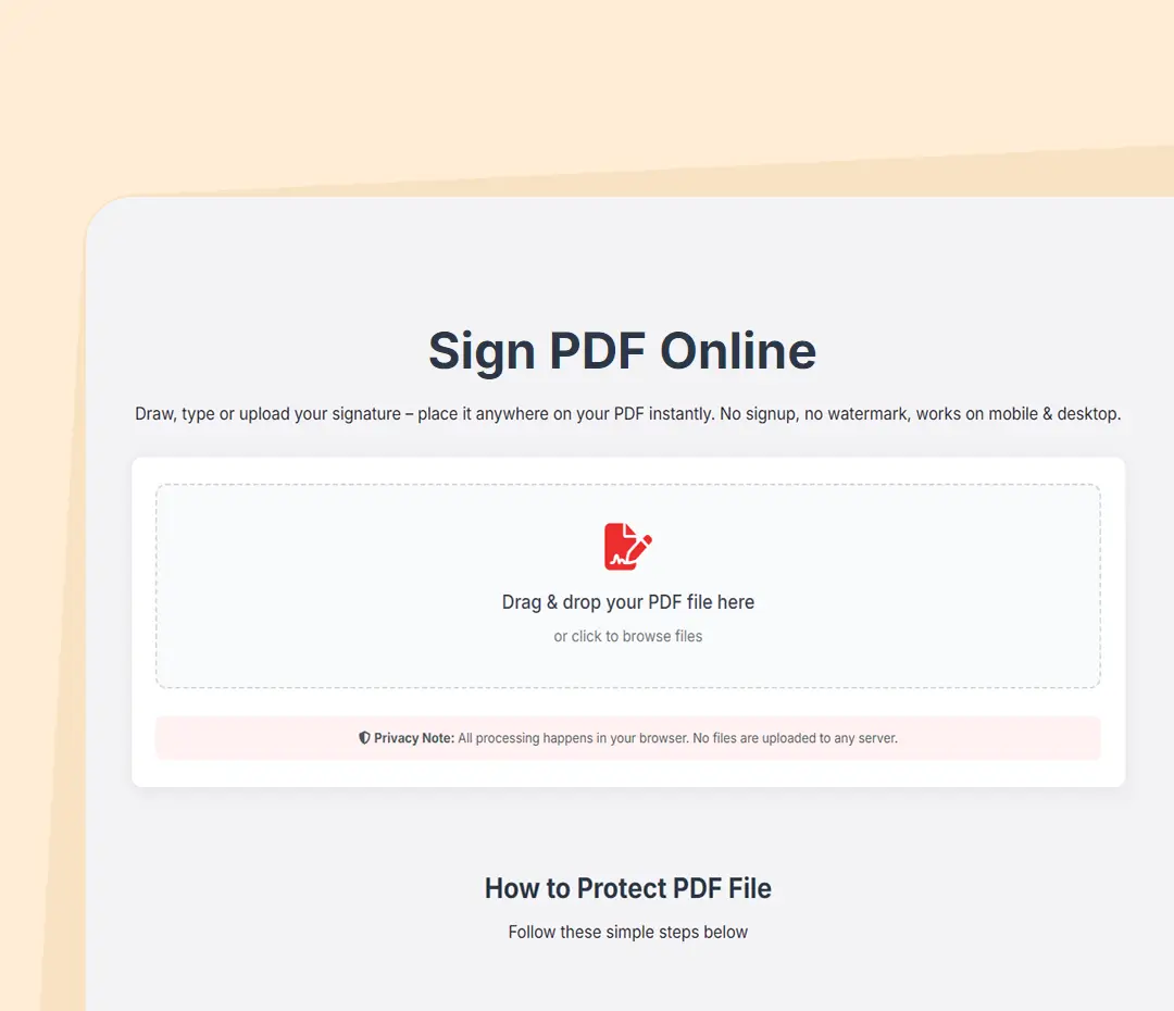 Add digital signature to PDF online free draw type or upload signature – EzyToolz