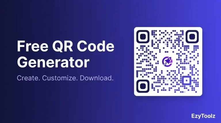 Free QR code generator online tool to create custom QR codes for URL Wi-Fi and business cards β EzyToolz