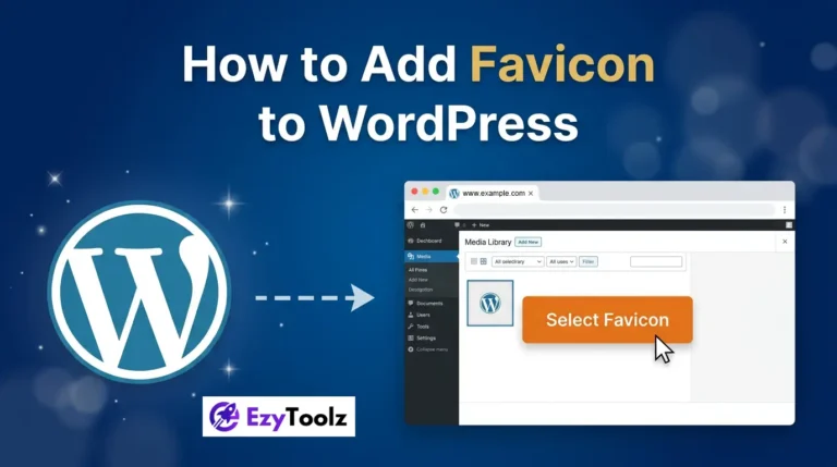 Step by step guide to add a favicon to WordPress website