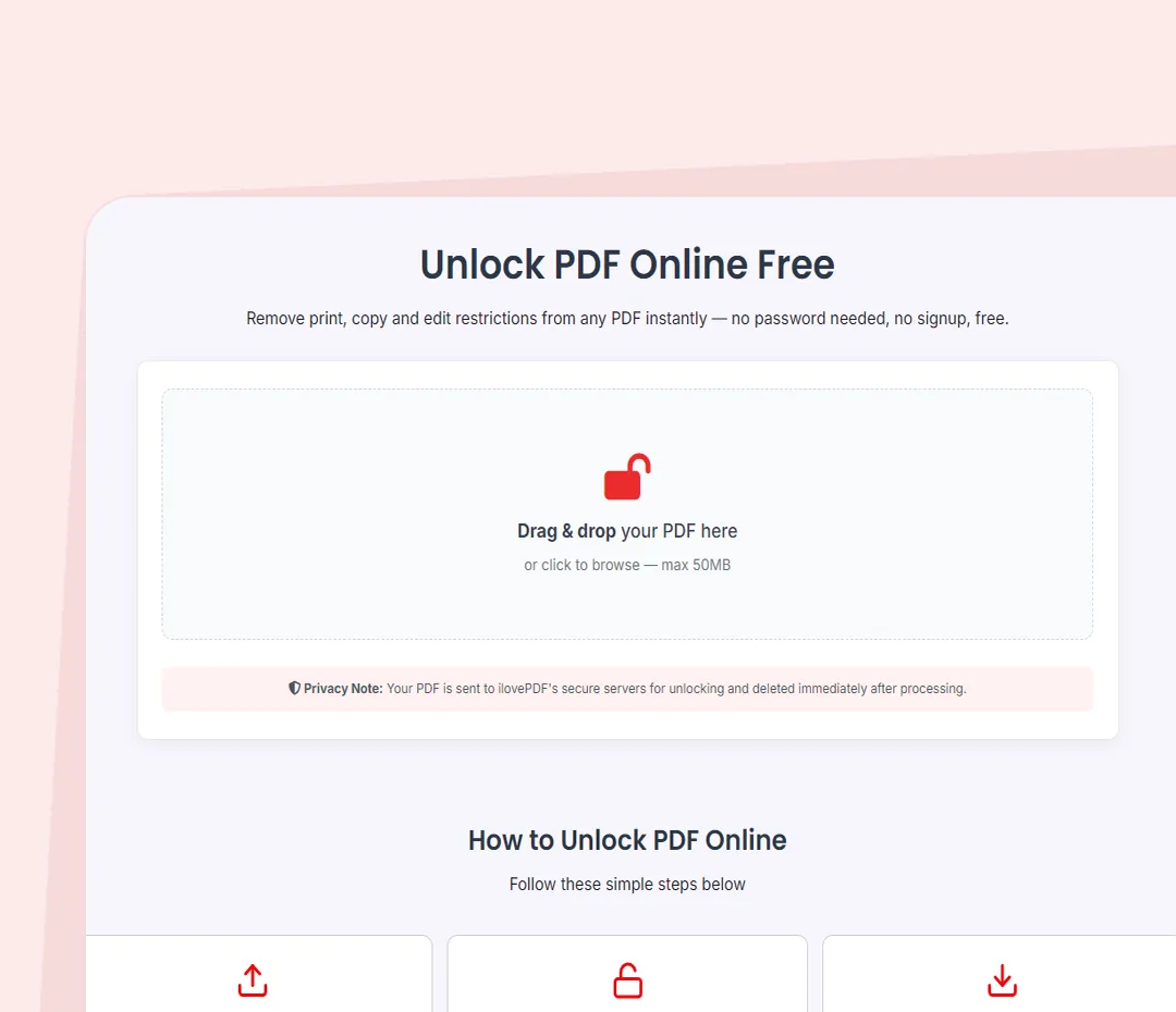 Unlock PDF