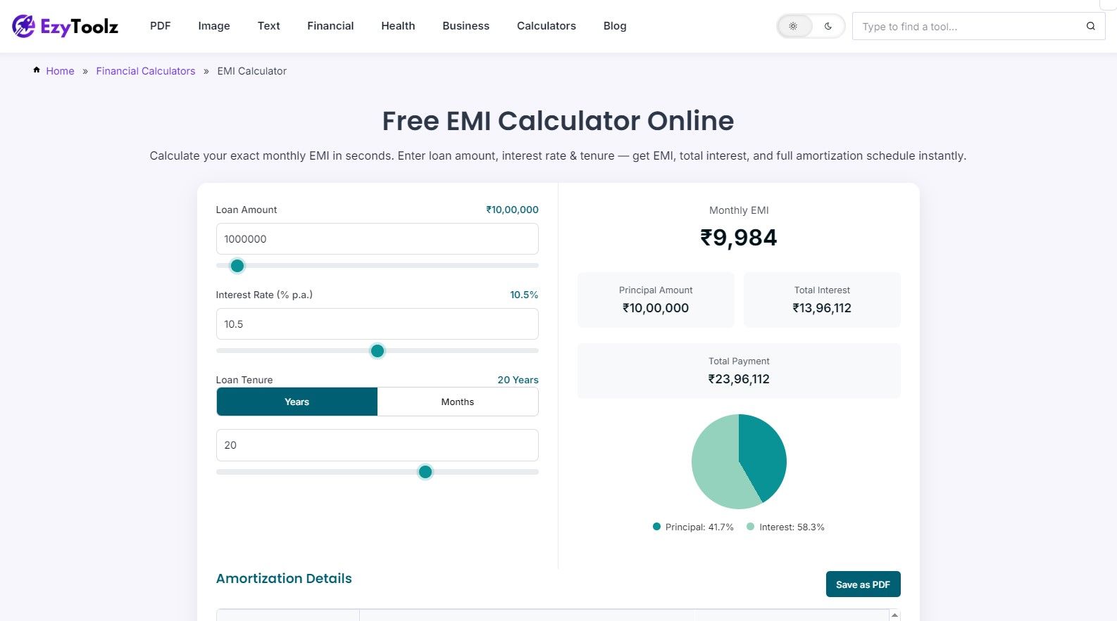 How to Calculate EMI Online for Any Loan — Free Calculator + Full Guide